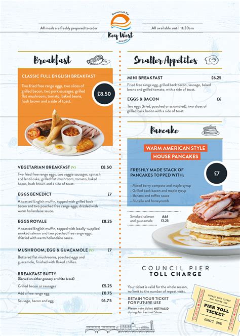 FOOD MENU Main menu served 11.30am – 11pm. Breakfast .